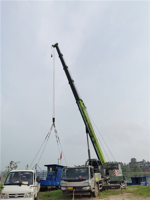 清流县桥梁建设吊装案例